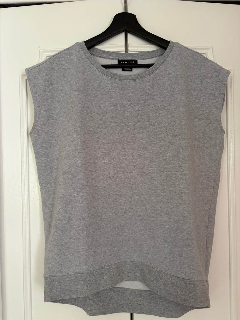 Trouve Heather Gray Sleeveless Crewneck Tank